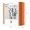 Elitech GSP-8 Temperature and Humidity Digital Data Logger Wall Mounted Large Screen Max/Min Value Display 2-Year Certificate Audio Alarm - Elitech Technology, Inc.